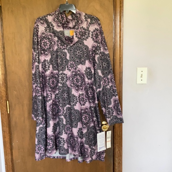 Ruby Rd paisley boho print pullover dress size 2X - Picture 3 of 16